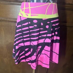 SIZE XL Simplicity Pink Asymmetrical Athletic Skater Skorts